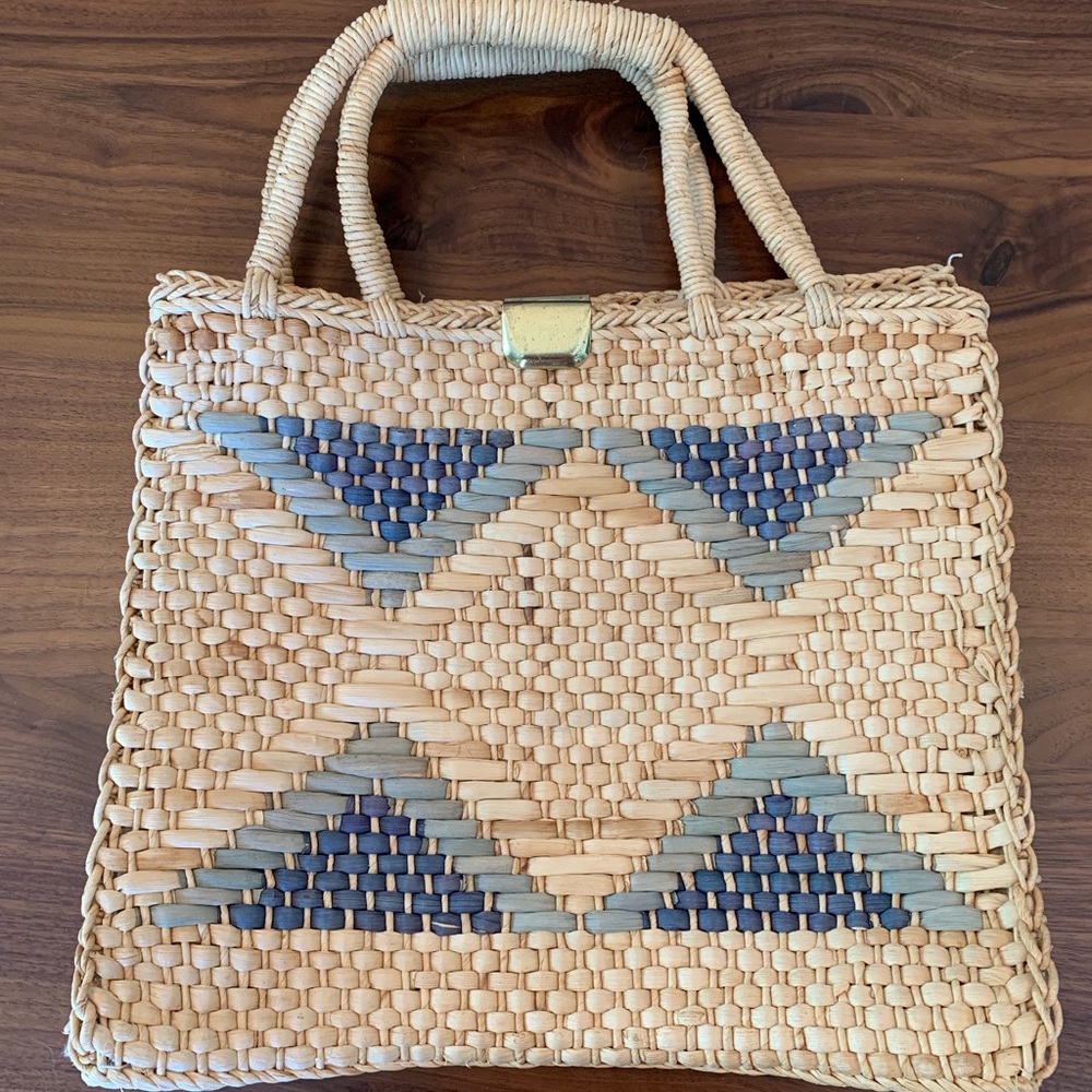 Vintage Woven Straw Summer Bag